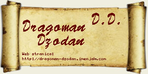 Dragoman Džodan vizit kartica